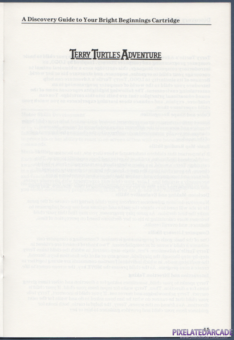Terry Turtle's Adventure: Instruction Manual - Page 15
