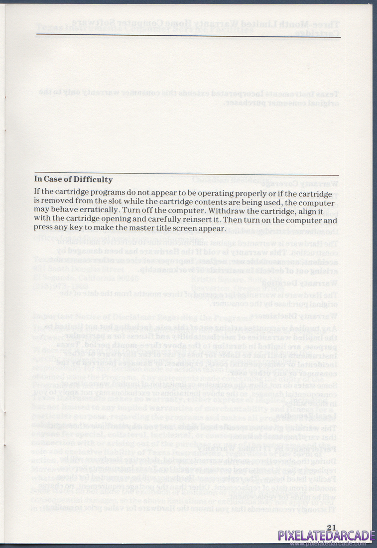 Terry Turtle's Adventure: Instruction Manual - Page 21