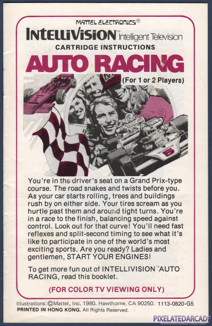 Auto Racing: Instruction Manual - Page 1