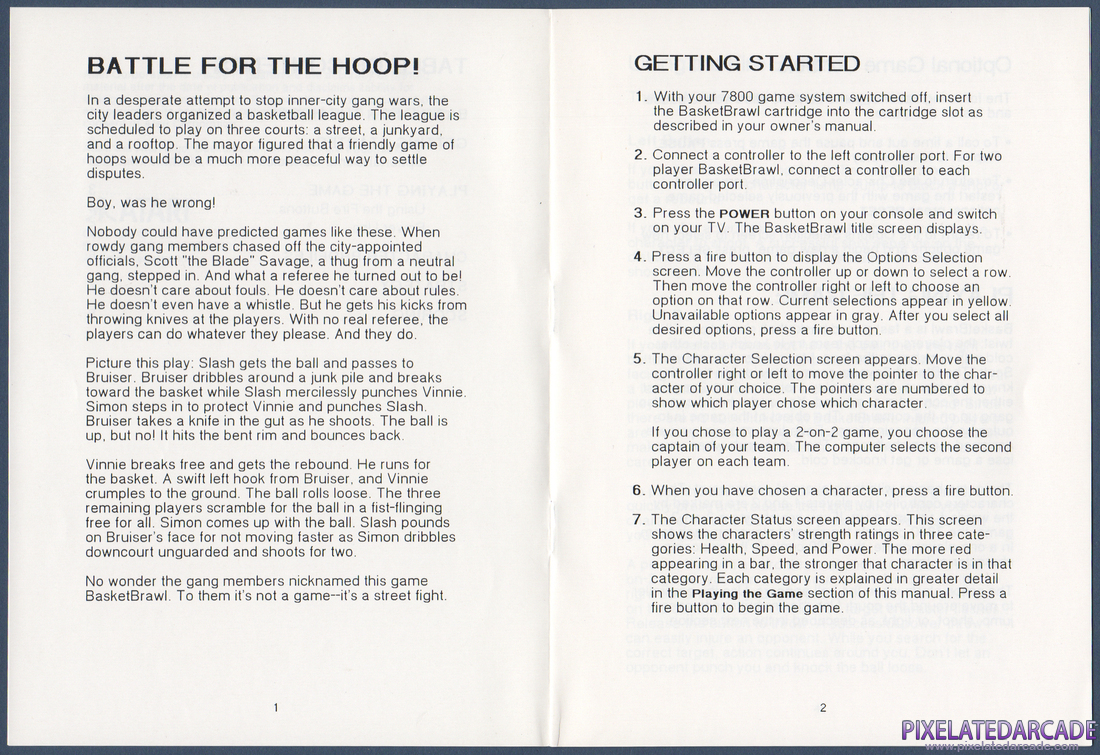 BasketBrawl: Instruction Manual - Page 3