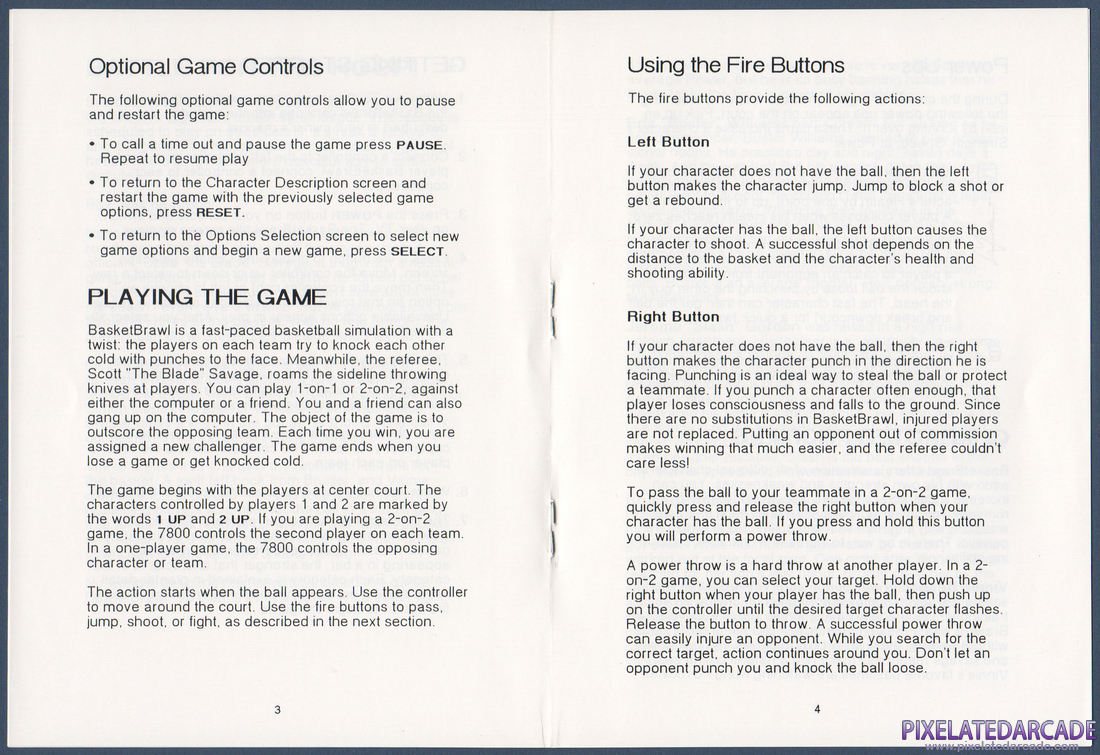 BasketBrawl: Instruction Manual - Page 4