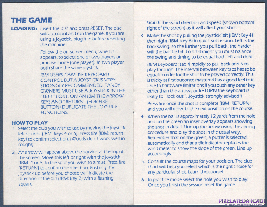 Pro Golf: Instruction Manual - Page 2