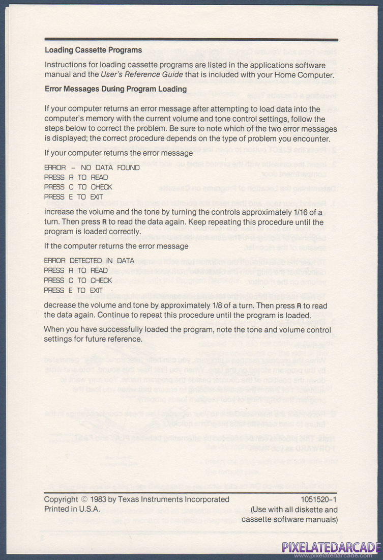 Pirate Adventure: Instruction Manual - Addendum Page 4