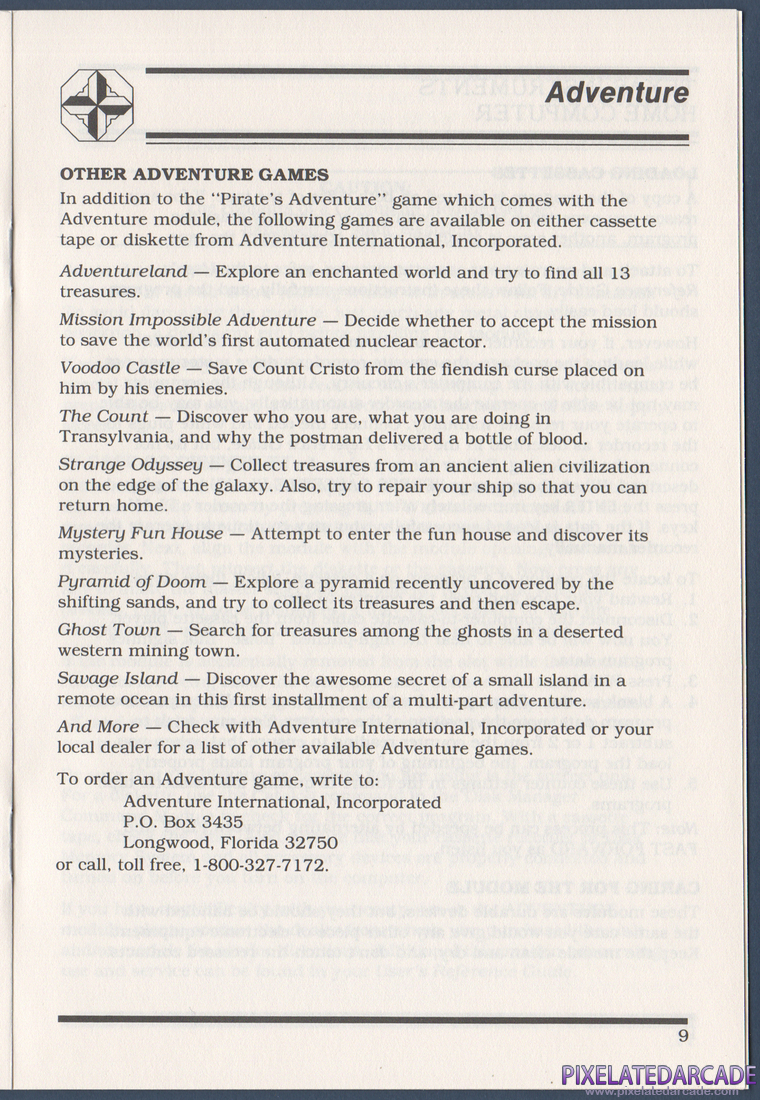 Pirate Adventure: Instruction Manual - Page 9