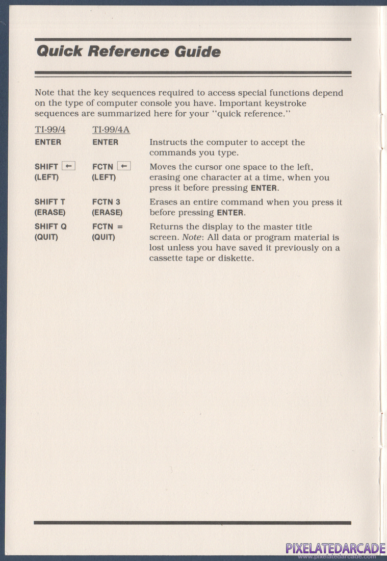 Pirate Adventure: Instruction Manual - Quick Reference Guide