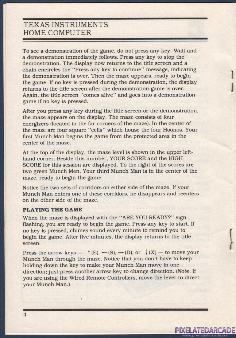 MunchMan: Instruction Manual - Page 6