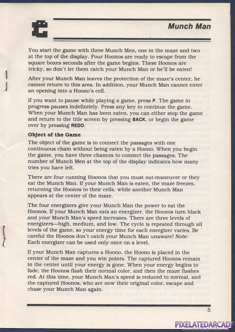 MunchMan: Instruction Manual - Page 7
