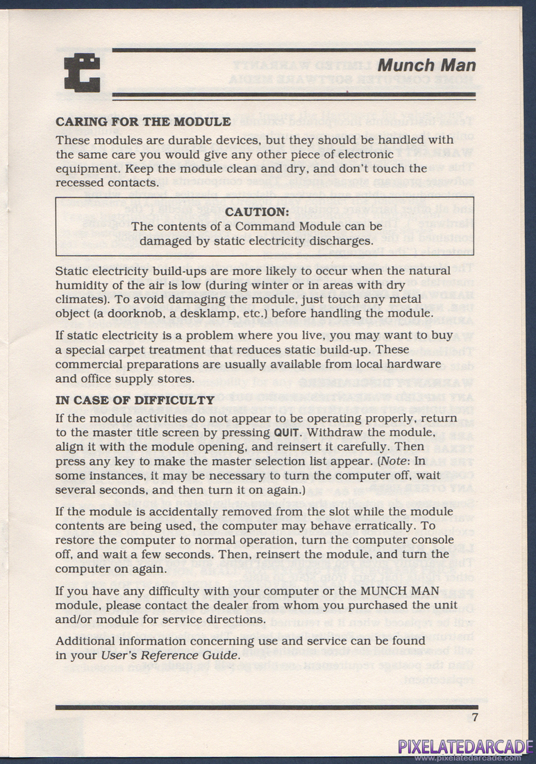 MunchMan: Instruction Manual - Page 9