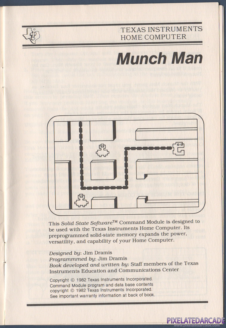 MunchMan: Instruction Manual - Page 1