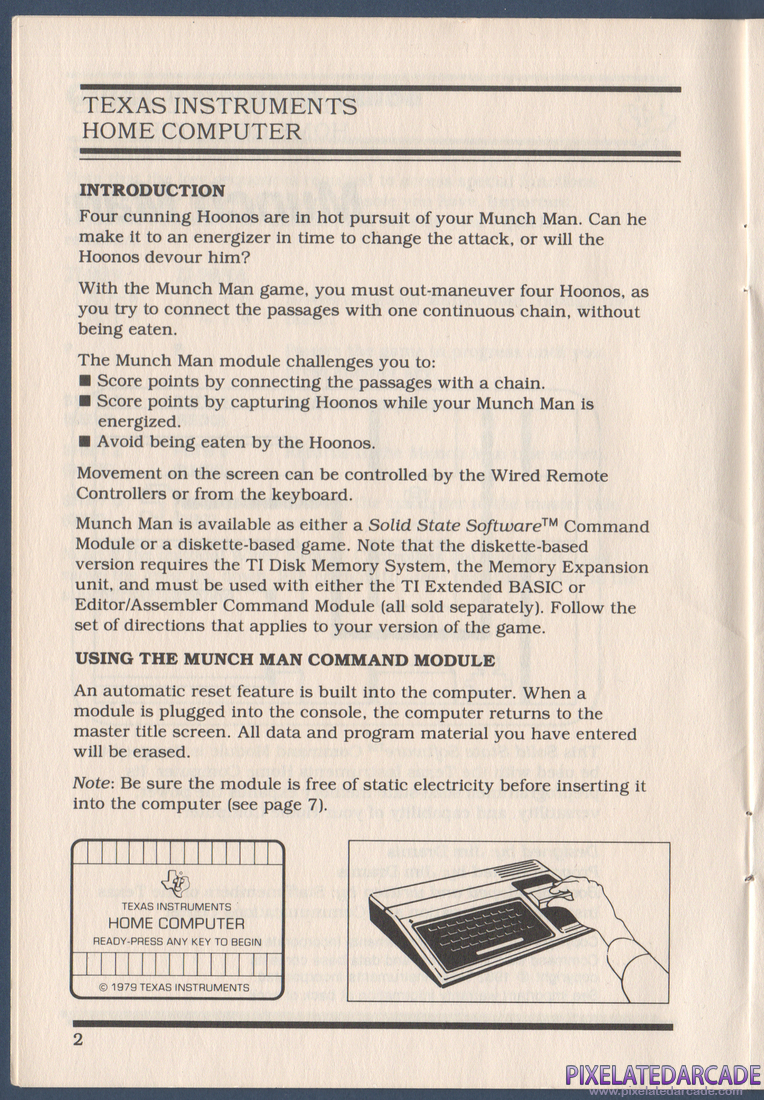 MunchMan: Instruction Manual - Page 2