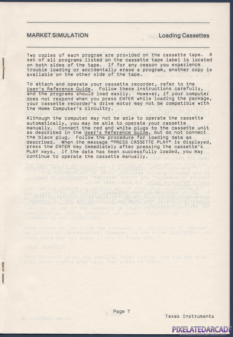 Market Simulation: Instruction Manual - Page 8