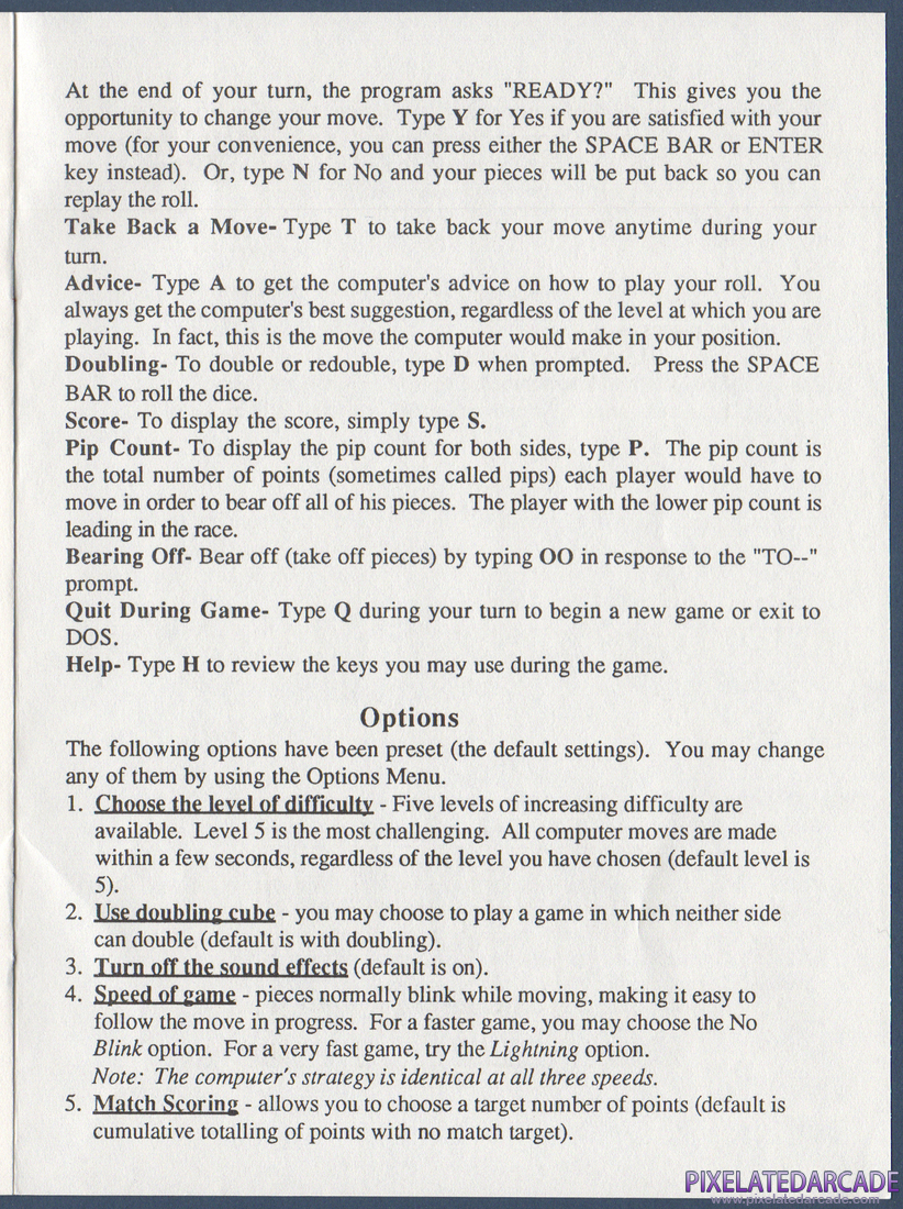 Backgammon: Instruction Manual - Page 7