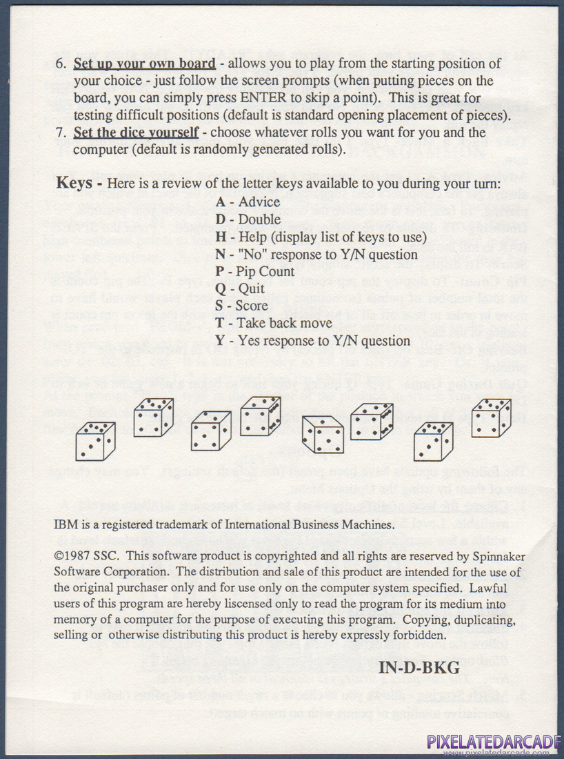 Backgammon: Instruction Manual - Page 8
