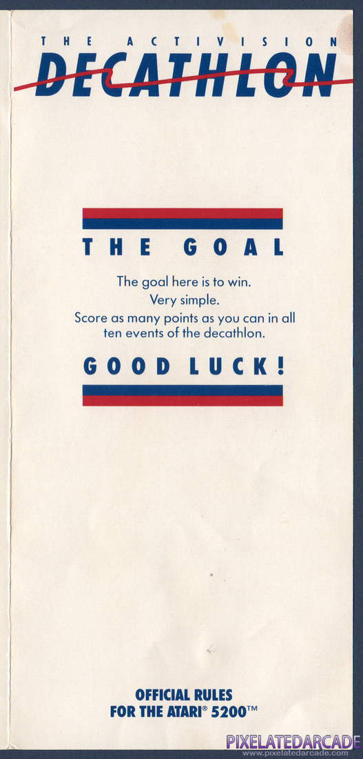 The Activision Decathlon: Instruction Manual - Page 1