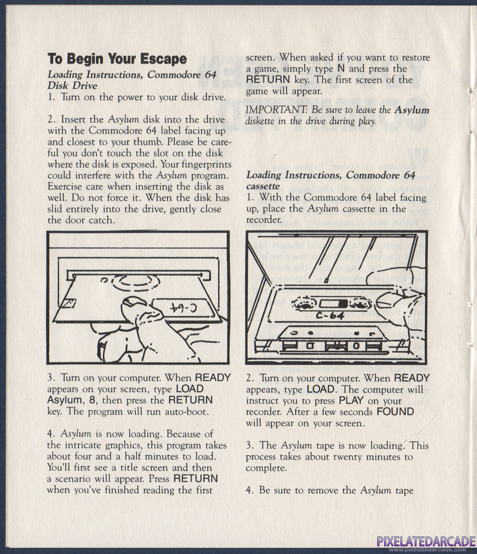 Asylum: Asylum Instruction Manual - Page 3