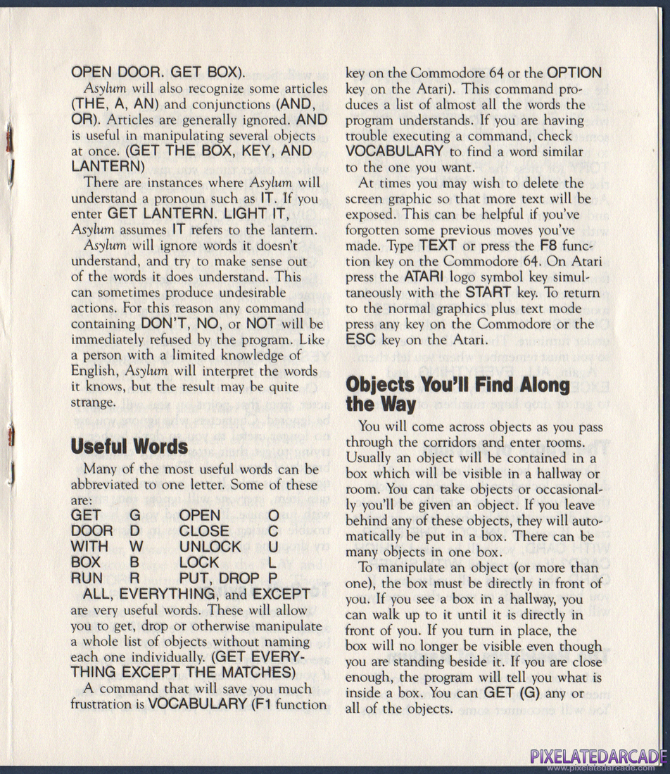 Asylum: Asylum Instruction Manual - Page 6