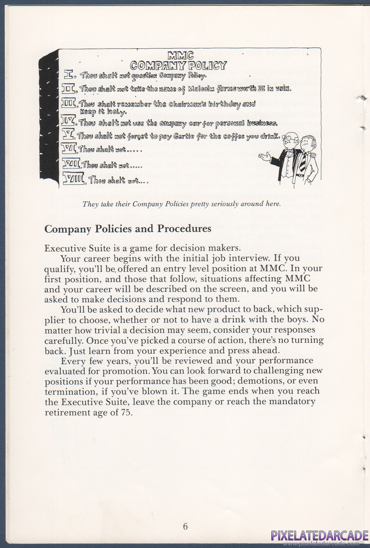 Executive Suite: Instruction Manual - Page 6
