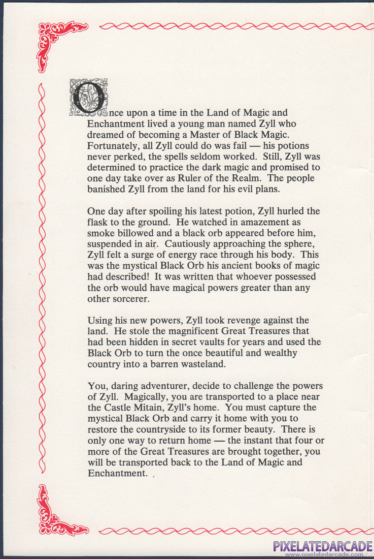 Zyll: A Text Adventure Game: Instruction Manual - Page 2