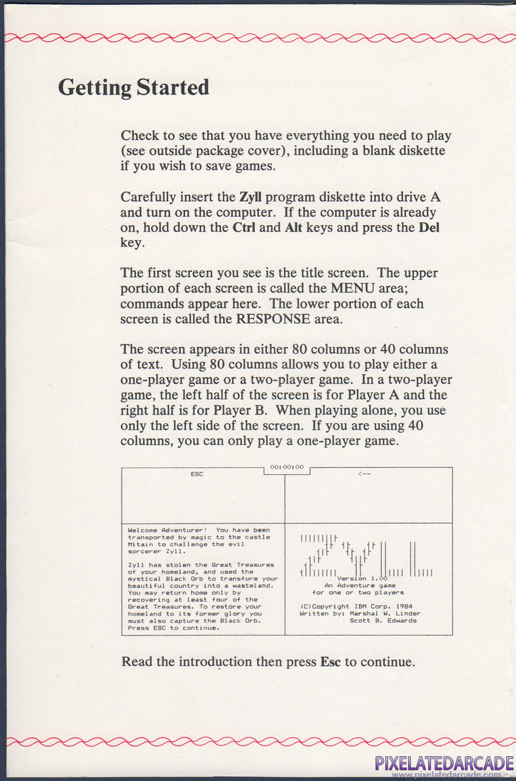 Zyll: A Text Adventure Game: Instruction Manual - Page 3
