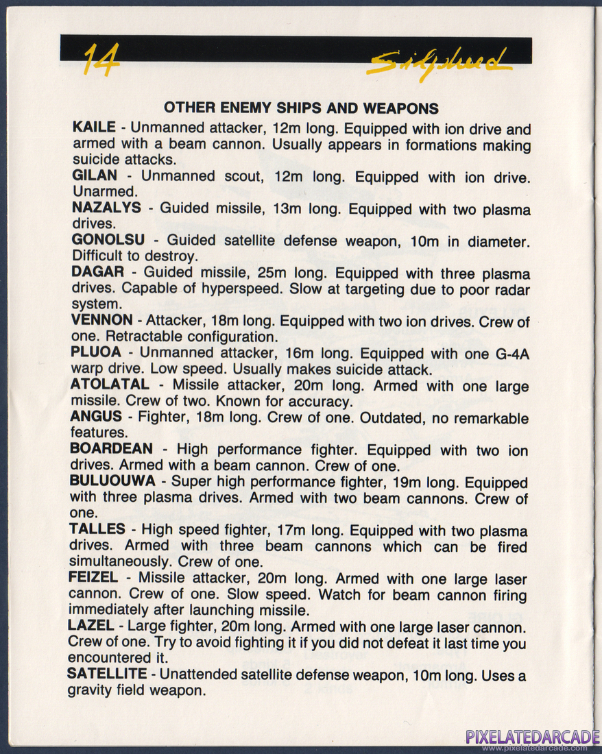 Silpheed: Instruction Manual - Page 14
