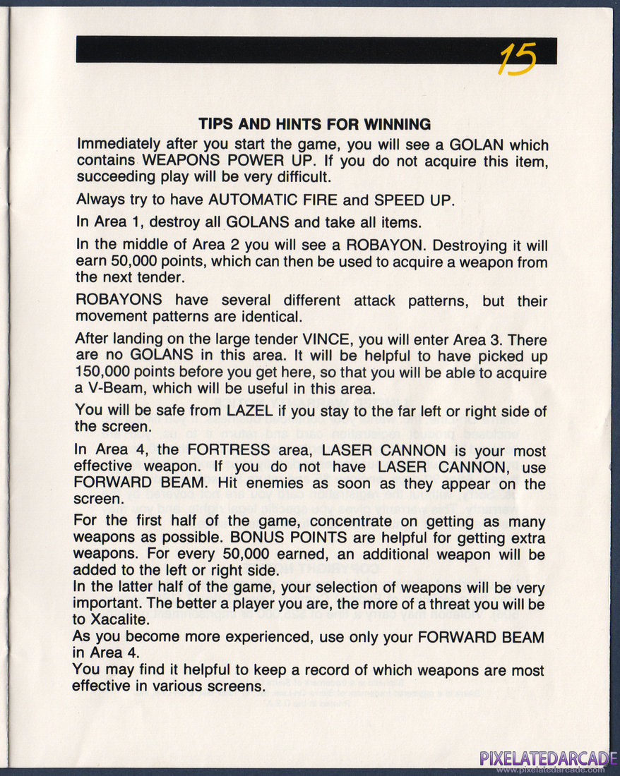 Silpheed: Instruction Manual - Page 15