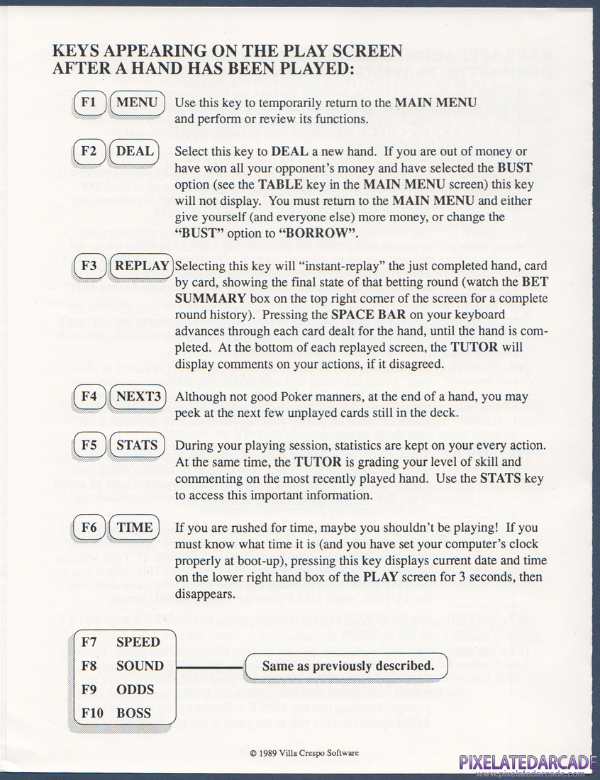 Amarillo Slim's Real Poker: 5 Card Stud: Instruction Manual - Page 5