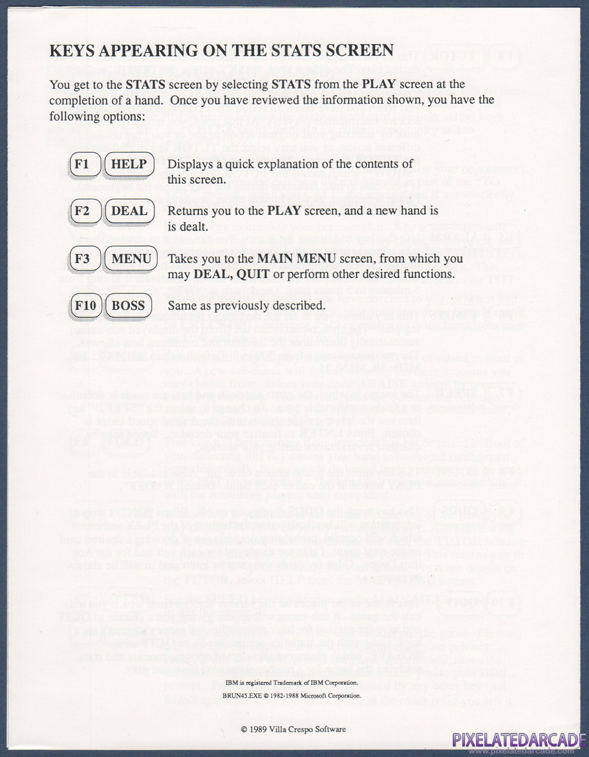 Amarillo Slim's Real Poker: 5 Card Stud: Instruction Manual - Page 6
