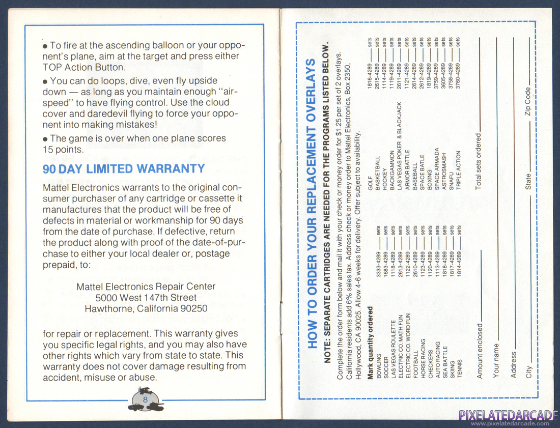 Triple Action: Instruction Manual - Page 6