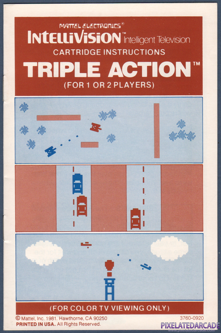 Triple Action: Instruction Manual - Page 1