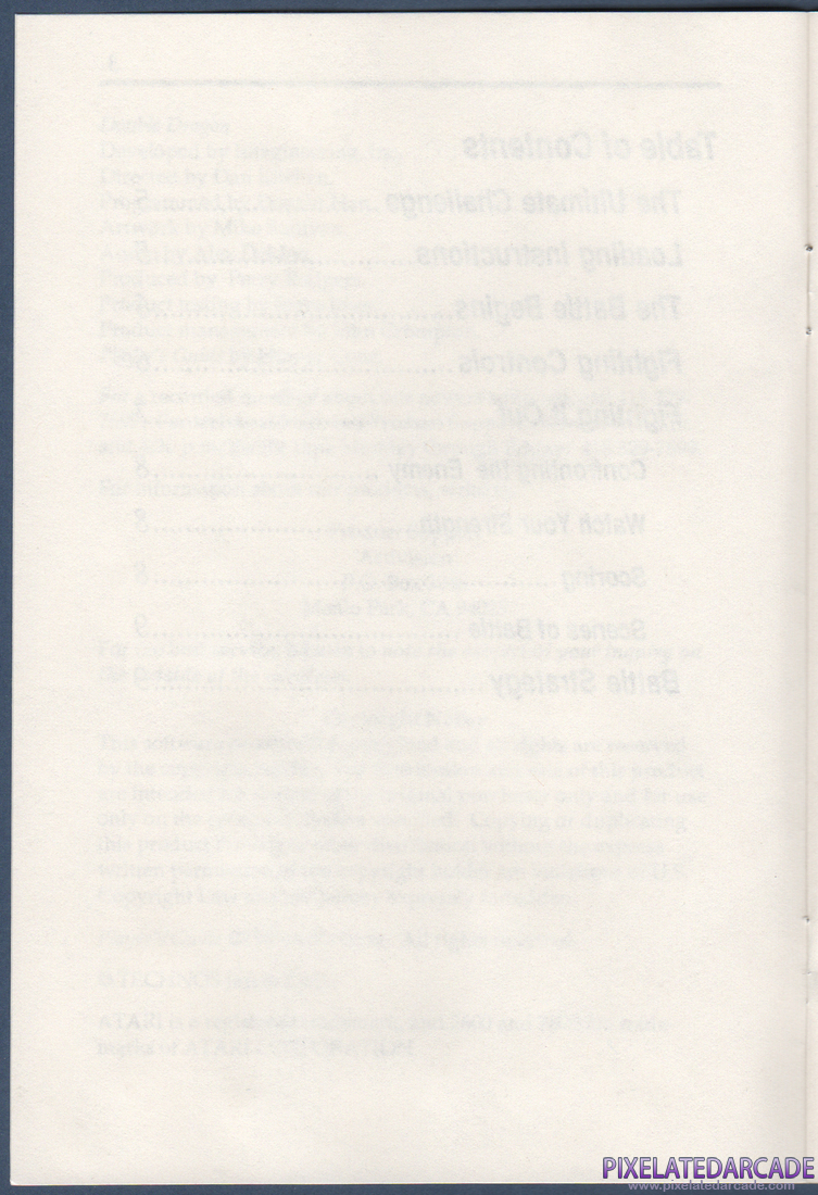 Double Dragon: Instruction Manual - Page 4