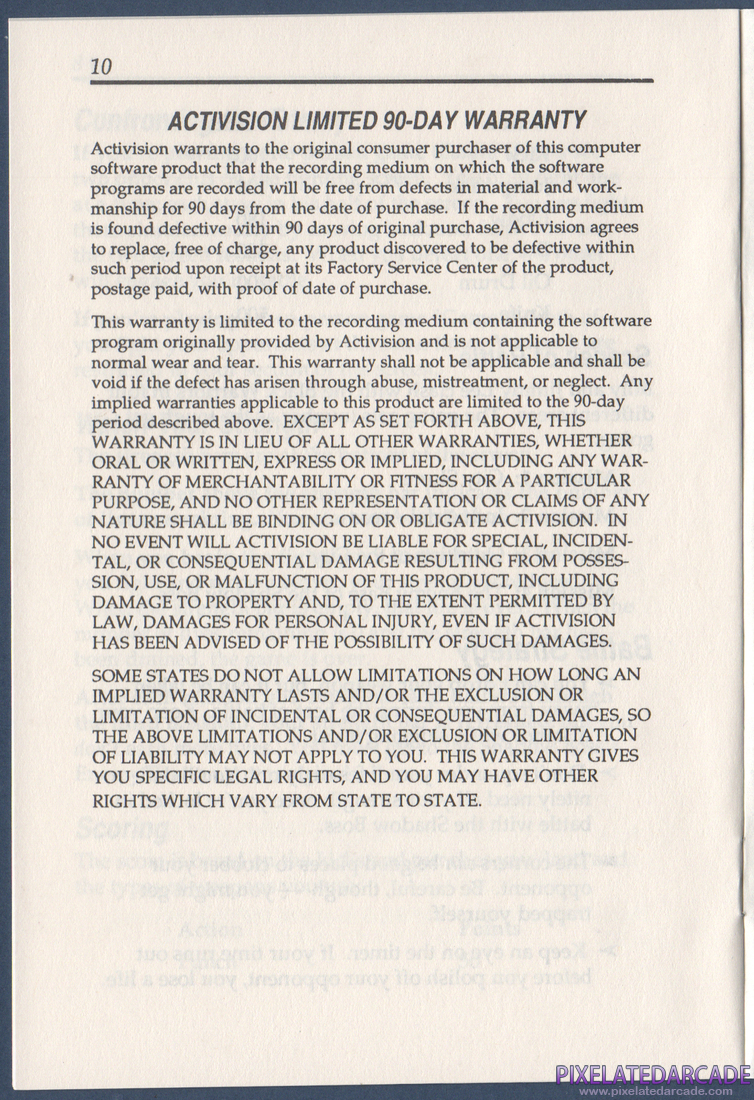 Double Dragon: Instruction Manual - Page 10