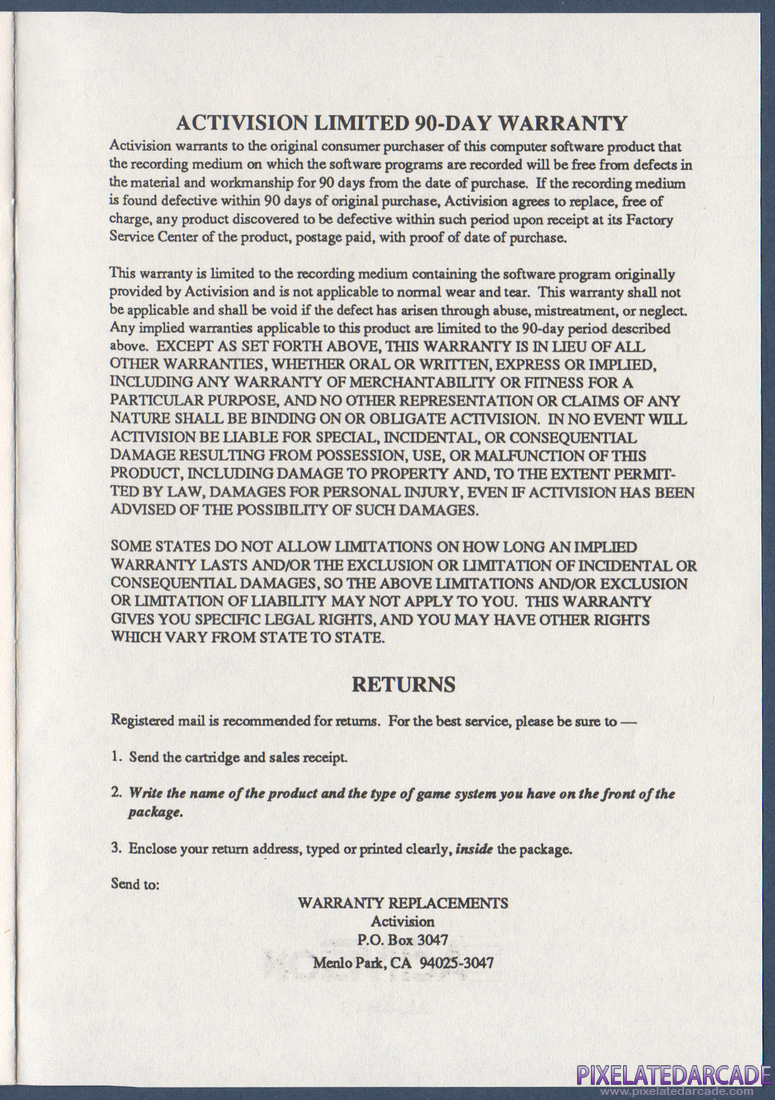 River Raid II: Instruction Manual - Page 5