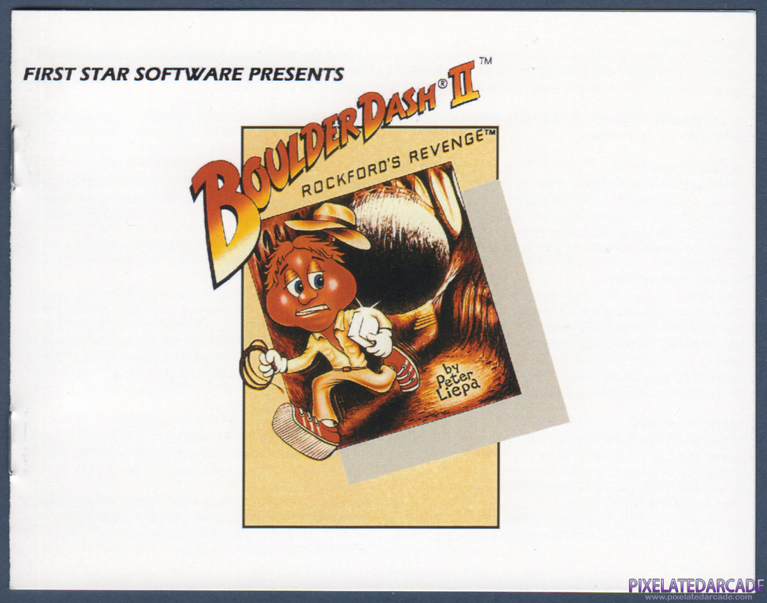 Boulder Dash II: Rockford's Revenge: Instruction Manual - Front Cover