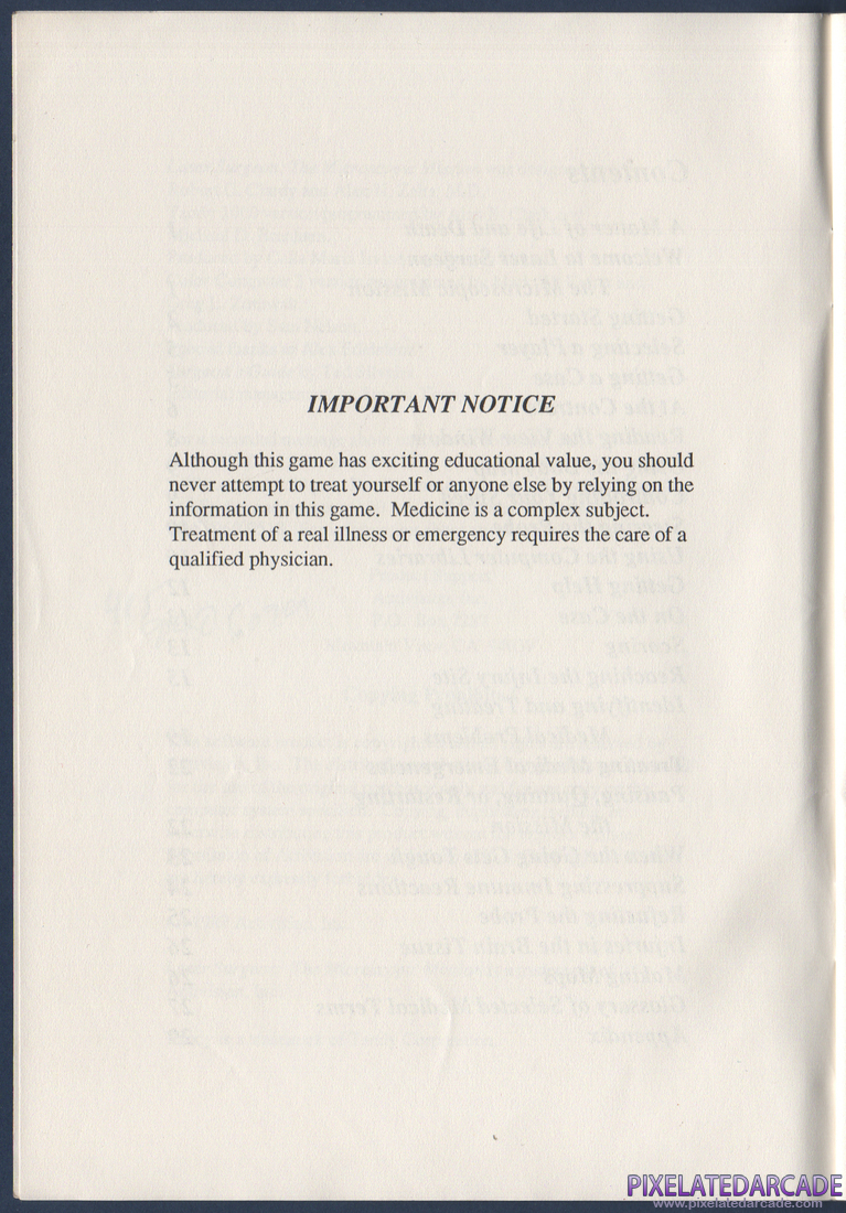 Laser Surgeon: The Microscopic Mission: Instruction Manual - Page 4