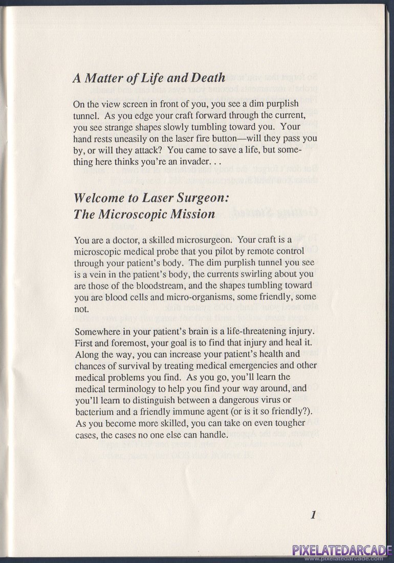 Laser Surgeon: The Microscopic Mission: Instruction Manual - Page 5