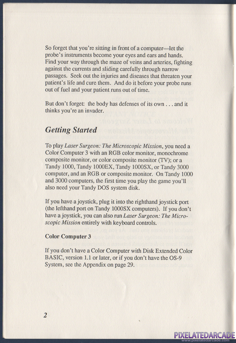 Laser Surgeon: The Microscopic Mission: Instruction Manual - Page 6