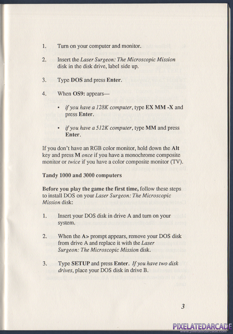 Laser Surgeon: The Microscopic Mission: Instruction Manual - Page 7