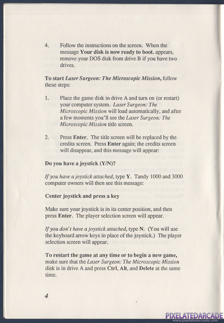 Laser Surgeon: The Microscopic Mission: Instruction Manual - Page 8