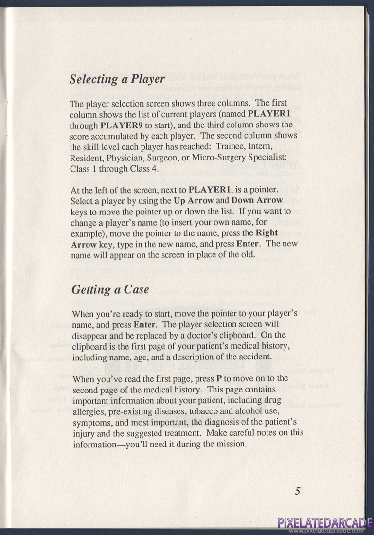 Laser Surgeon: The Microscopic Mission: Instruction Manual - Page 9