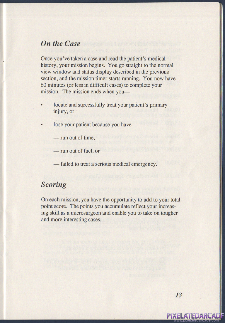 Laser Surgeon: The Microscopic Mission: Instruction Manual - Page 17