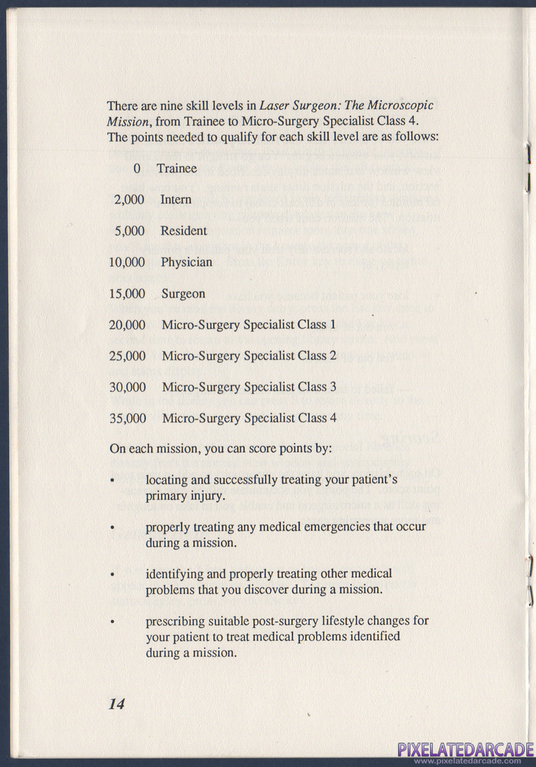 Laser Surgeon: The Microscopic Mission: Instruction Manual - Page 18