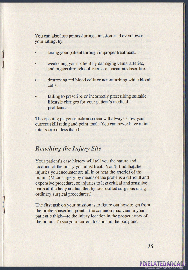 Laser Surgeon: The Microscopic Mission: Instruction Manual - Page 19