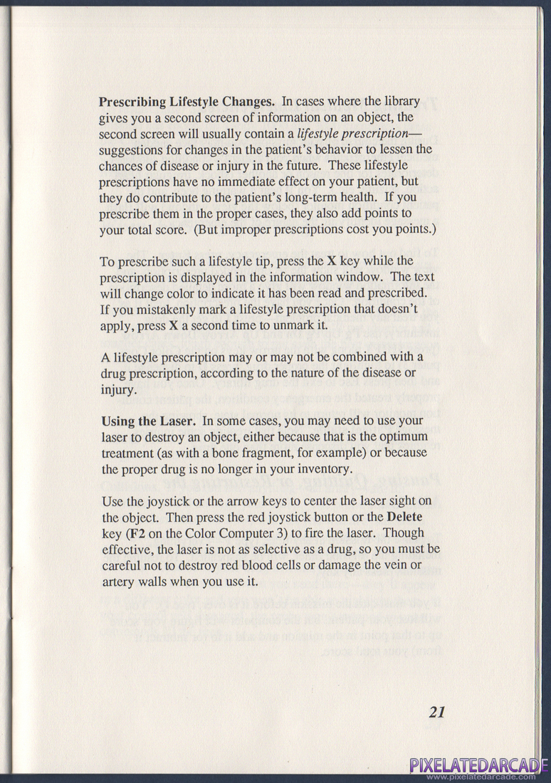 Laser Surgeon: The Microscopic Mission: Instruction Manual - Page 25