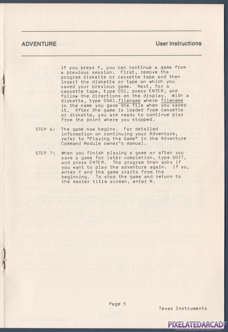 Strange Odyssey: Instruction Manual - Page 5