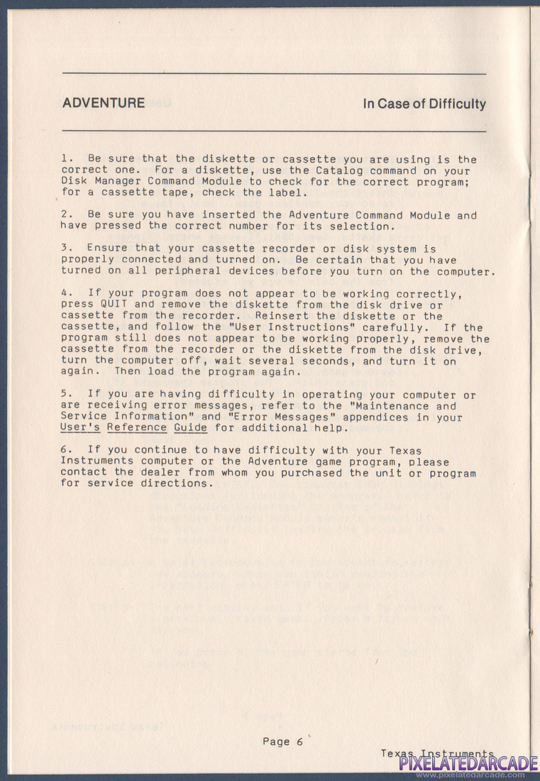Strange Odyssey: Instruction Manual - Page 6