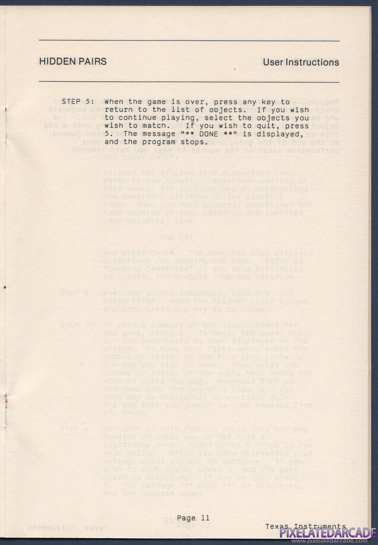 Oldies But Goodies - Games II: Instruction Manual - Page 12
