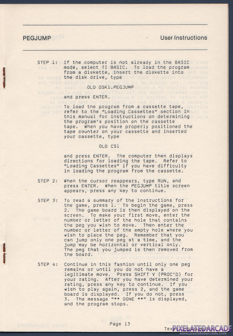 Oldies But Goodies - Games II: Instruction Manual - Page 14