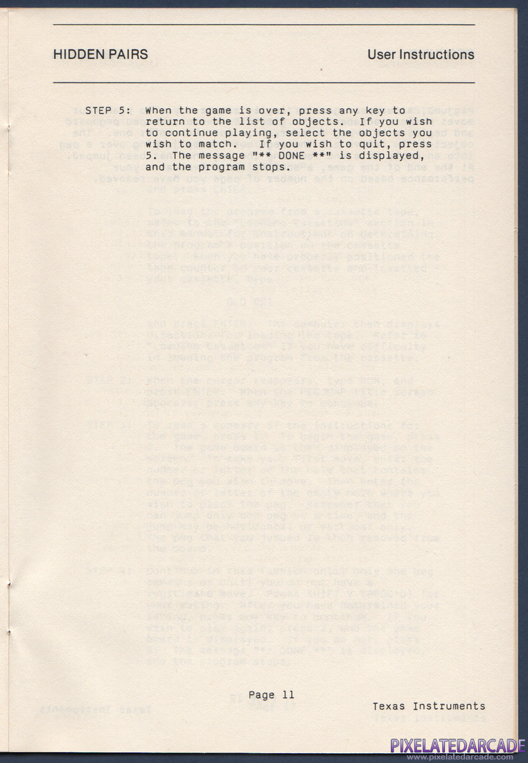 Oldies But Goodies - Games II: Instruction Manual - Page 12