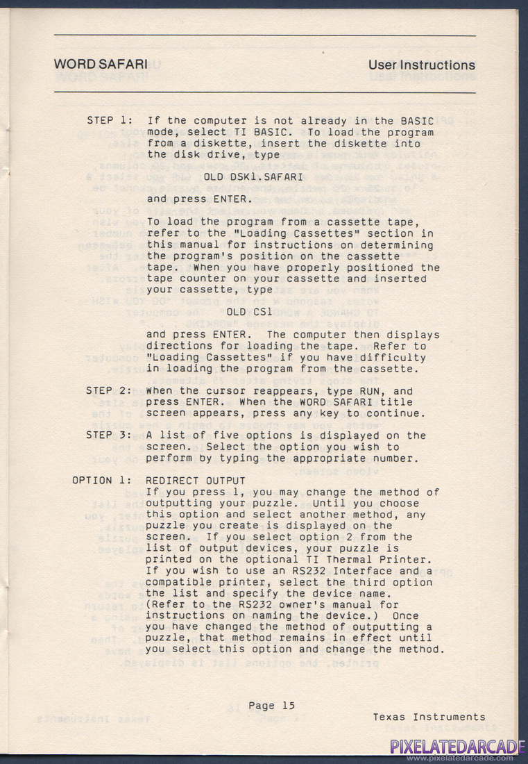 Oldies But Goodies - Games II: Instruction Manual - Page 16