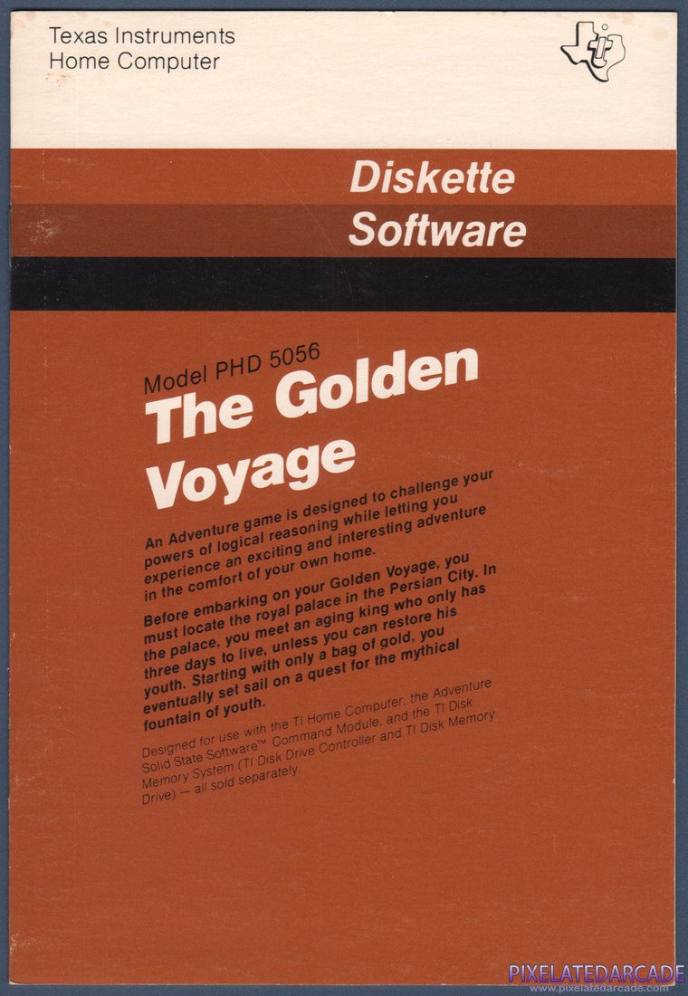 The Golden Voyage: Instruction Manual - Front Cover